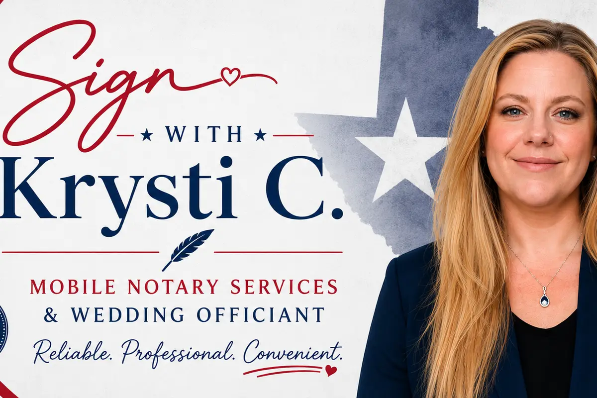 Sign with Krysti C. - Mobile Notary & Officiant - cover photo