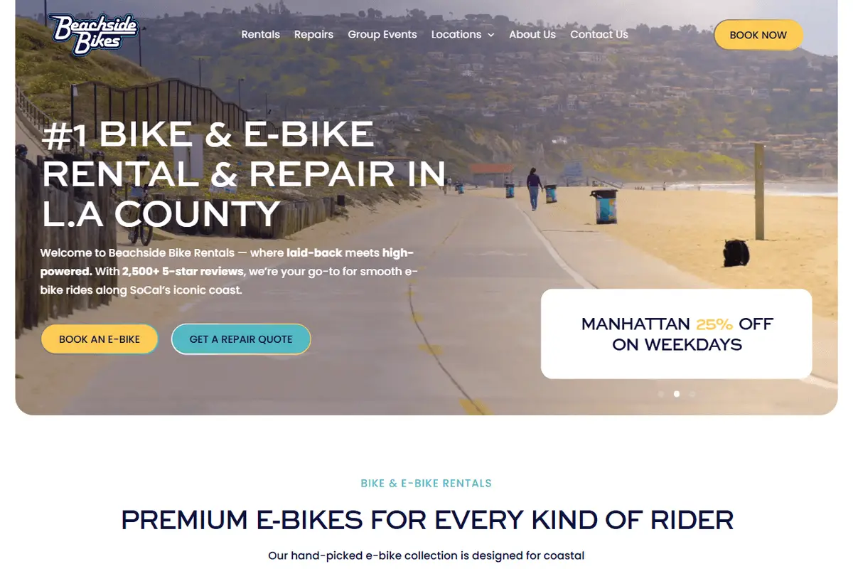 Beachside Bike & E-Bike Rentals & Repairs - cover photo