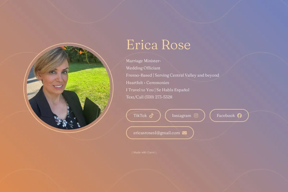 The Marriage Minister-Erica Rose - cover photo